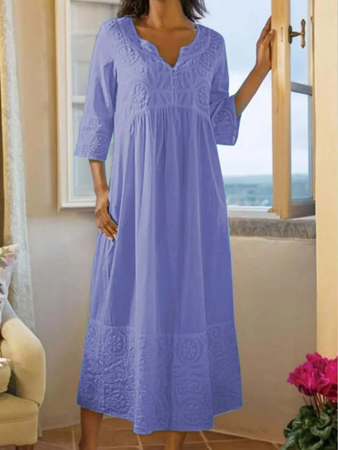 Selena® | Elegant oversized comfortable maxi dress