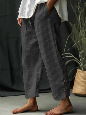 Jean® | Classic striped trousers with pockets and drawstring
