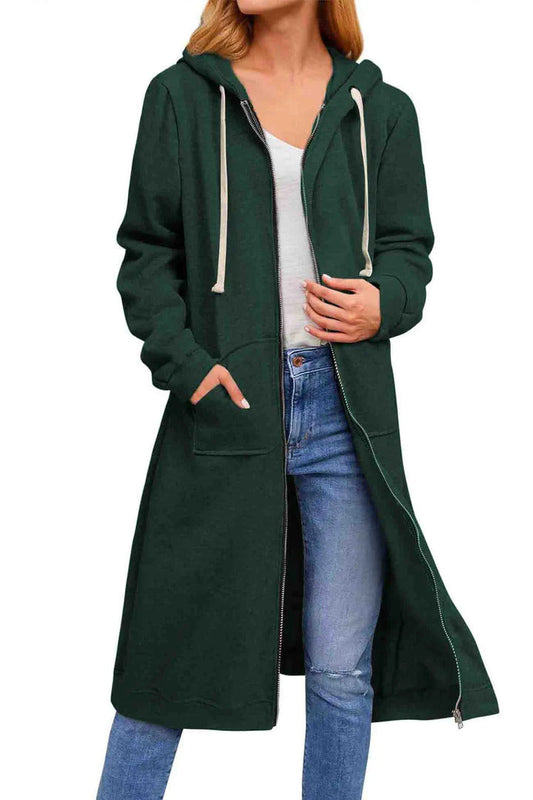 Elizabeth® | Solid hooded jacket with drawstring