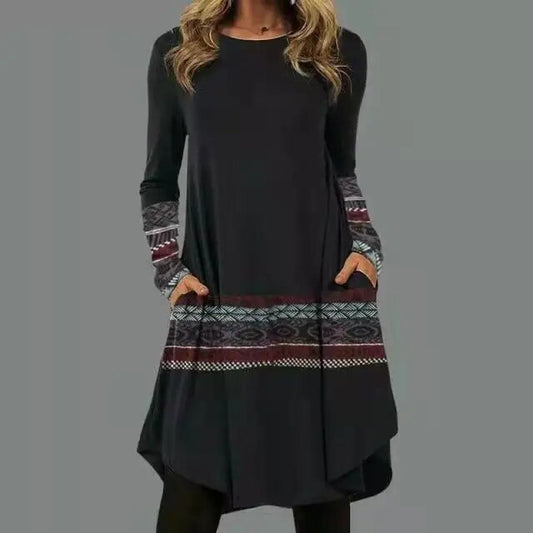 Farrah® | Boho-style long-sleeved dress