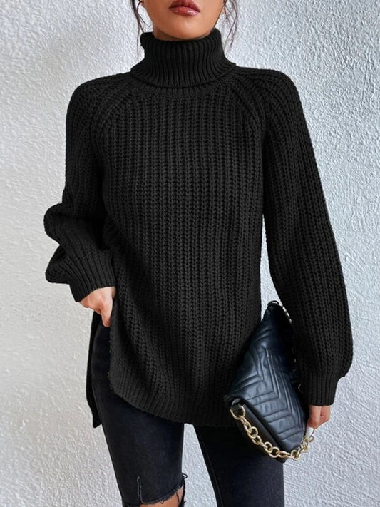 Angelie® | Sexy turtle-neck knitted sweater
