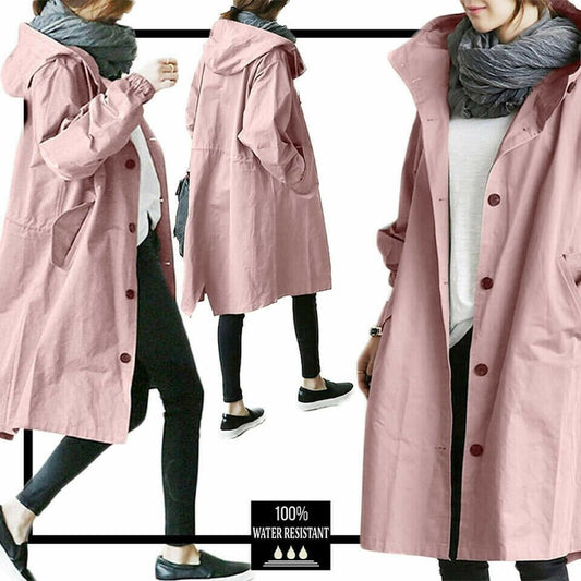 Emily ®| Stylish, single-colored , loose trench coat