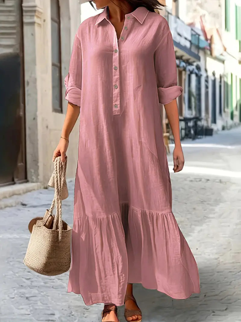 Alena® | Elegant maxi dress with ruffle trim