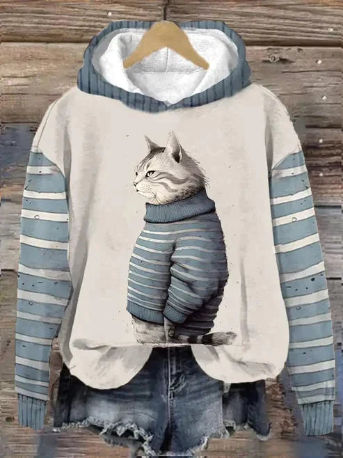 Apple® | Classic cat sweater with hood