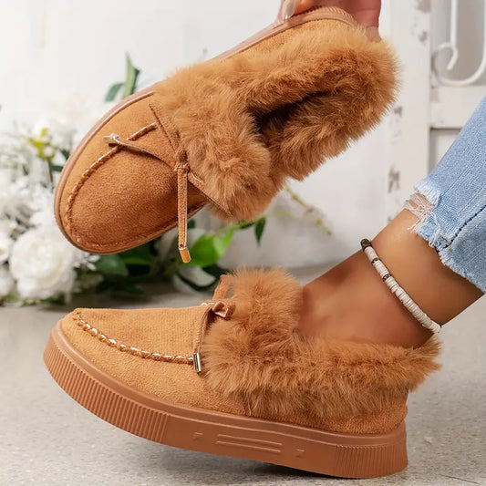 Gail® | Warm fur shoes with thick soles