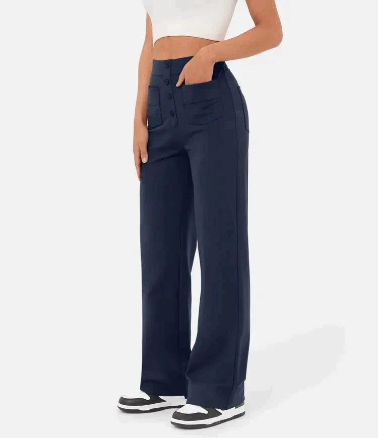 Joanna- Elasticated high waist pants